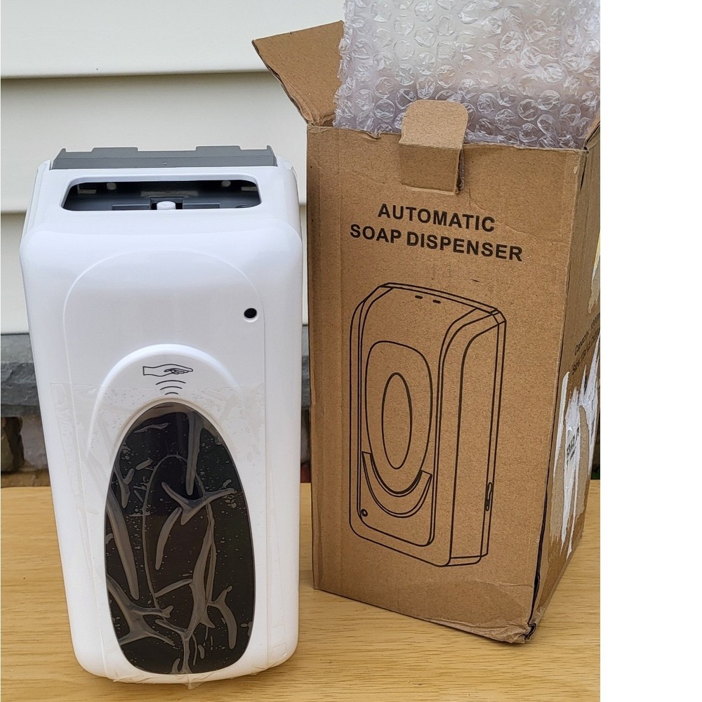 Azone Automatic Soap Dispenser 1000mL Wall Mount Touchless Alcohol Spray White